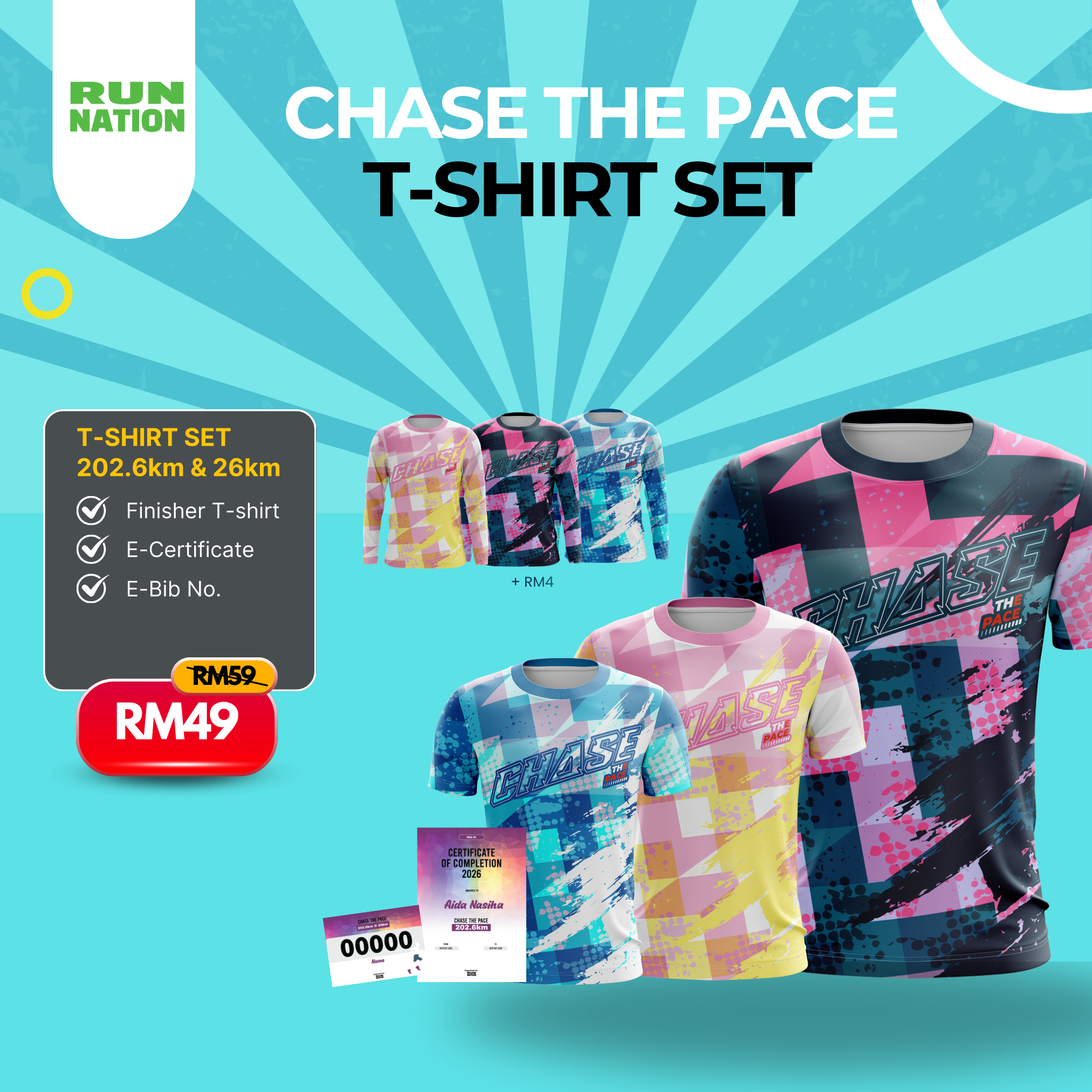 202.6KM T-Shirt Set (RN3)